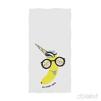 VLOOQ-HX Banane de Licorne Mignonne avec des Lunettes de Soleil imprimez de Grandes Serviettes pour Les salles de Bains 27.5 x 17.5 Pouces - B07VPGN98F